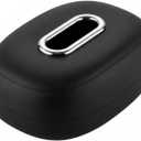 All-Silicone Car Tissue Box Holder, Multi-Position Stretch Fit for SunVisor, Headrest & Center Console, Universal No-Slip No-RattleOrganizer for Car (Black)