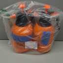 MRPAPA Handheld Pump Sprayer, Garden Pressure Water Spray Bottle with Adjustable Brass Nozzle for Plants (2L Orange-2PCS)