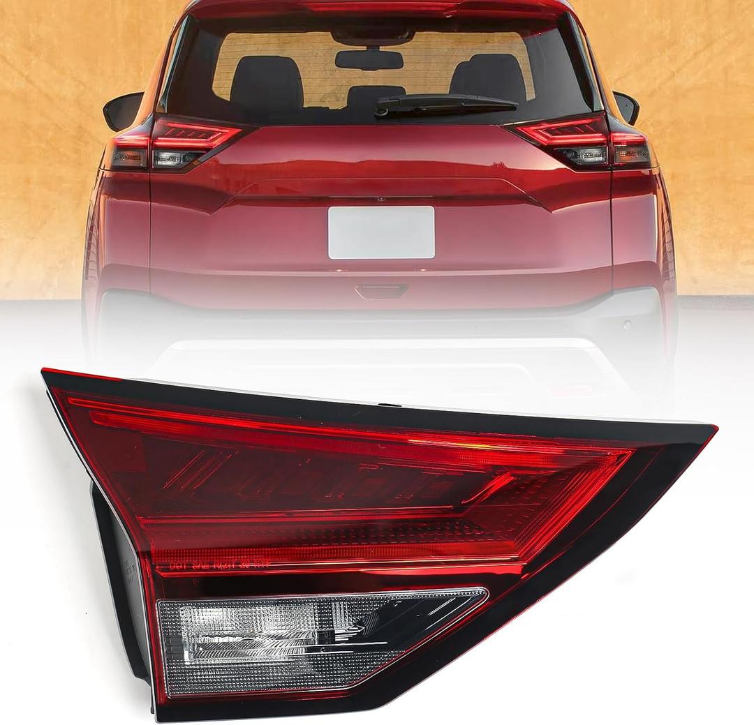 Huray Left LED Inner Tail Light Fit for Nissan Rogue 2021-2024, LH Taillight Tail lamp Rear Brake Lamp Assembly OE Style Replacement for NI2802125 265556RR1A Driver Side