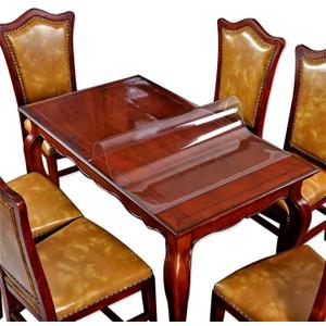 24" X 36 Inch Clear Table Protector Plastic Tablecloth Waterproof Wipeable Vinyl Tablecloths PVC for Rectangle Wood Dining Coffee End Side Table Under Sink Mat Protective Cover Desk Pad Furniture Roll (1.4" x 0.9" (Rectangular), Upgraded Clear 1.5mm)