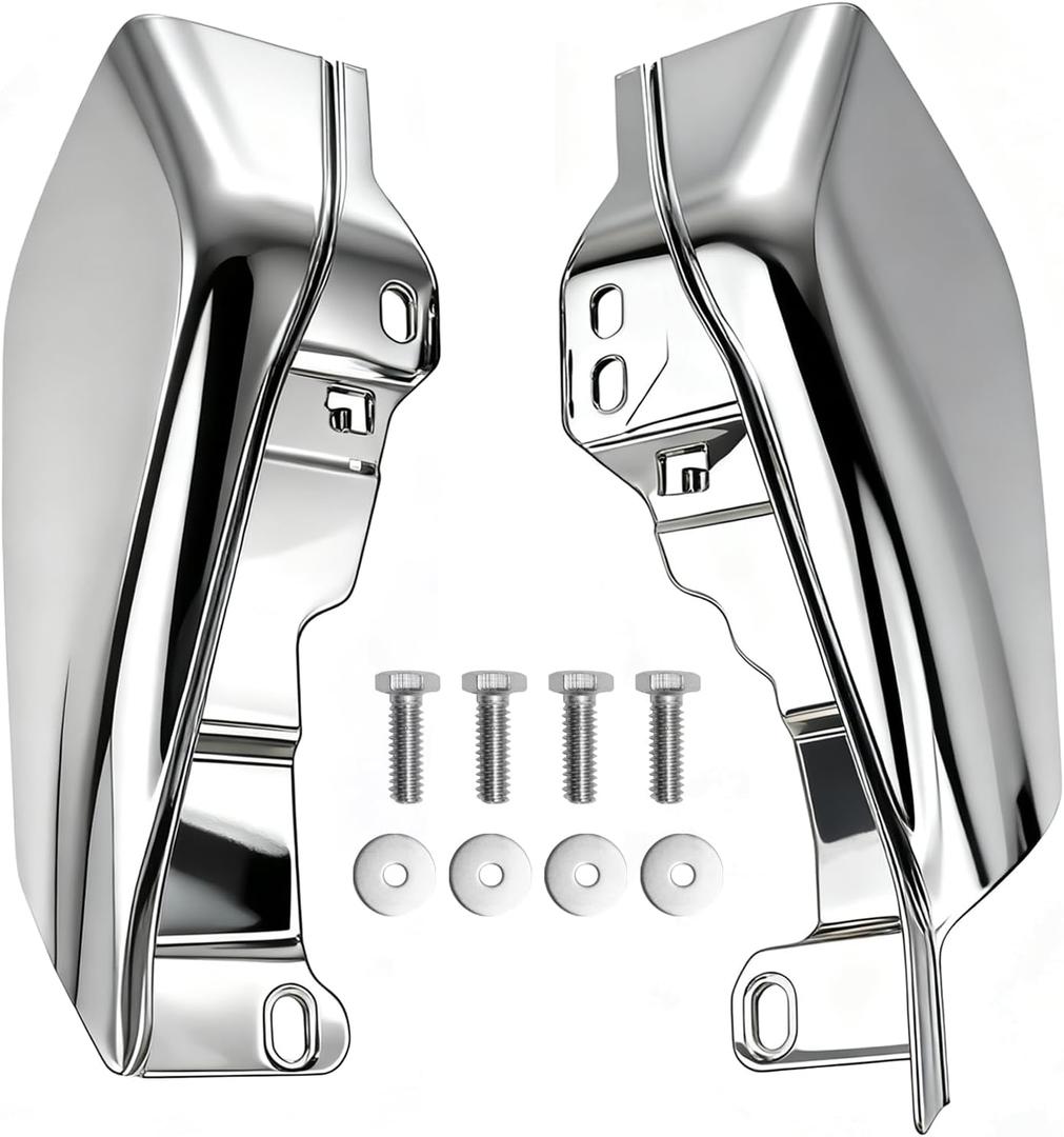 Deflector Heat Shields for Harley Davidson Touring Street Glide Road Glide Electra Glide Road King Ultra Limited Tri Glide CVO 2017-2024 2025, Gloss Sliver