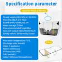 Mini Split Silent Condensate Pump 100-240V 50/60Hz, Ultra-Quiet <19dB, Self-Priming & Anti-Siphon, Wall-Mount for AC, HVAC, Dehumidifier, White