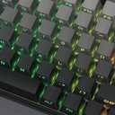 XVX PBT Keycaps - Side Printed Keycaps 60 65 75 100 Percent, Double Shot Shine Through Custom Key caps, Gradient Gray 136 Keys Set, OEM Profile, Minimalist Style for Cherry Gateron MX Switche Keyboard