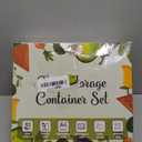 40 Piece Food Storage Containers with Lids(20 Containers & 20 Lids), BPA-Free Plastic Food Containers for Kitchen Storage and Organization, Leak Proof Meal Prep Container, Includes Labels & Pen