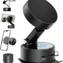 AIWOGEP Magnetic Phone Holder for Car Mount,Vacuum Magnetic Suction Car Accessories for Women Men iPhone 16 Pro Max 15 14 13 12 Plus Samsung Huawei (Black)