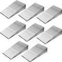 8PCS 4.7x2.4x0.8 Inch Metal Wedge Shims Triangle Flange Wedge, Steel Flange Wedge, Slope Steel Wedges, Metal Welding Tools for Machine Tool Workshop Factory