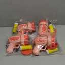 ShinyRelief 4 Pack Wedding Bubble Guns 32 Holes with Light, Bottles Solution, Romantic Bubble Maker for Outdoor Ceremony, Wedding Party Favors, Photo Props, Reception Entertainment (Pink)