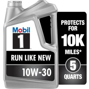 Mobil 1 Advanced Full Synthetic Motor Oil 10W-30, 5 Quart 