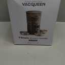 Vacqueen Automatic Cat Feeder for 3 Cats, 6L/25 Cups Smart WiFi Pet Feeder, Strong Anti-Jam System, Dual-Effect Desiccant Cat Food Dispenser, with 10S Voice Recorder for Cats and Small Dog(Black)