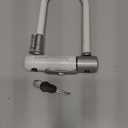 Kryptonite Kryptolok Mini-7 Bike U-Lock, Heavy Duty Anti-Theft Bicycle U Lock, 12.7mm Shackle with Mounting Bracket and Keys, High Security Lock for Bicycles Scooters (White)