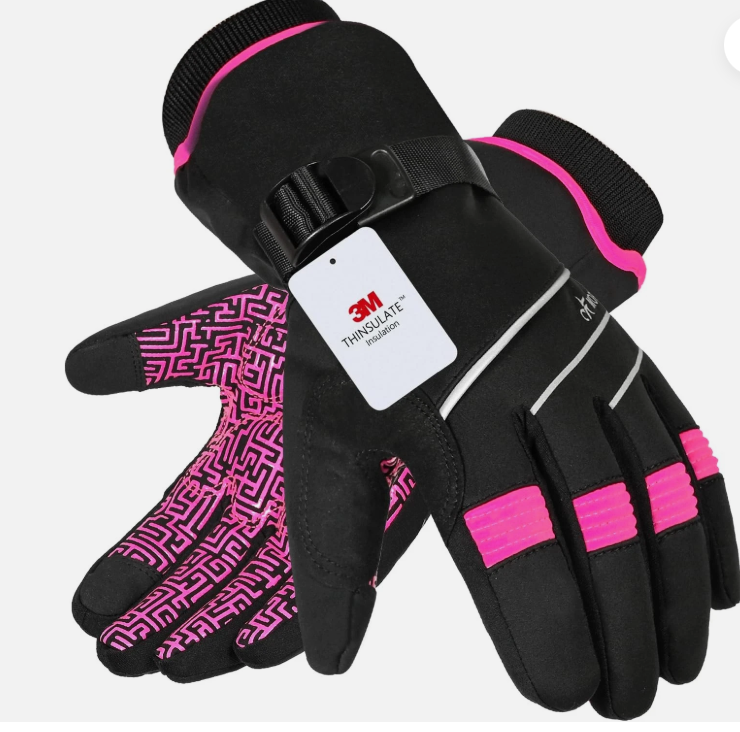 MOREOK Waterproof & Windproof -30°F Winter Gloves for Men/Women, 3M Thinsulate Thermal Gloves Touch Screen Warm Gloves for Skiing,Cycling,Motorcycle,Running