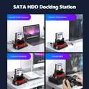 Tosuny 2.5"/3.5" HDD All in 1 HDD Hard Drive Docking Station, 2.5" / 3.5" SATA IDE HDD Docking Station, Support All 2.5/3.5" SATA & IDE Hard Disk, Compatible with USB 1.1, USB 2.0 SATA l