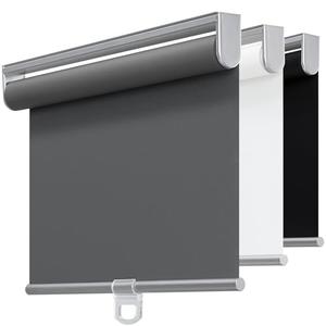 TOVALOR Cordless 100% Blackout Roller Shades for Windows,UV Protection Pull Down Shades,Room Darkening Door Blinds Thermal Insulated Fabric for Home Office and Bedroom(72" W x 72" H,Grey)
