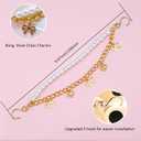 2Pcs Bling Ocean Shoe Chains for Girls Summer Sandals, Golden Turtles, Shells Shoe Charms for sandals, DIY Shoe Decoration Charms, Party Favor