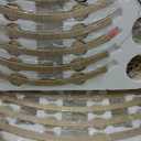 2 Tier Gold Wagon Wheel Chandelier with Glass Shade,53-Inch 36-Light,Rustic Farmhouse Chandeliers,Large Chandelier for High Ceilings Foyer, Entryway,Staircase, Dining Room, Living Room