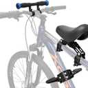 Kids Bike Seat Child Bike Seat Front Mount Toddler Bike Seat for 2-5 Years Child Bicycle Seats with Foot Pedals Compatible with All Adult Mountain Bikes