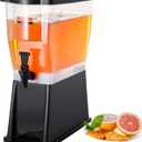 VEVOR Beverage Dispenser, 3 Gallon Drink Dispenser for Parties, Plastic Juice Dispenser with Stand Spigot Lid, Iced Tea Lemonade Juice Water Dispenser, for Restaurants, Hotels, Parties
