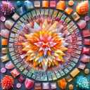 Crystal Mandala Puzzles for Adults - 1000 Pieces, Stunning Shining Colorful Crystal Mandala, Impossible Puzzle Color Challenge