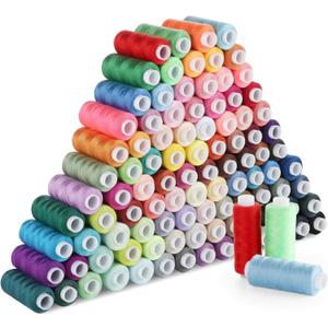 All Purpose Sewing Thread, Lemonfilter 100 Color Sewing Thread Assortment 300 Yards Each Spool Polyester Thread for Sewing, Hilos para Coser for Machine Sewing, Hand Stitching or Embroidery