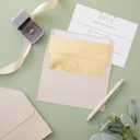Best Paper Greetings A7 Envelopes - Blush Pink, 5.25 x 7.25 In, 50 Pack, Bronze Foil Lining - Peel & Seal Invitation & Mailing Envelopes for Wedding Invitations & Stationery Supplies