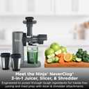 Ninja NeverClog 3-in-1 Juicer, Slicer & Shredder, 32oz Vessel, JC152