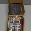 JiiinMiiin Battery Terminal Connectors, 8AWG up to 4/0(XL) AWG Gauge, 12-Way Battery Terminal Clamps, Positive and Negative (+/-)(1 Pair) for SAE/DIN/EN Tapered Top Post