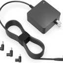 Superer Laptop Charger Fit for Asus Vivobook, Zenbook and More Series, Power Lamp, Extended Cable, Round Connector, 65W, 45W, 33W