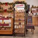6-tier Narrow Bakery Display Rack on Wheels, 24" W x 18.9" D x 65" H