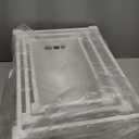 Large Vintage Black Wooden Crates for Display, Set of 3 With Handles, Rustic Handmade Boxes for Storage, Solid Decorative Boxes (Rustic White)