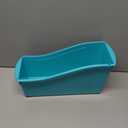 Storex Large Book Bin, Interlocking Plastic Organizer for Home, Office and Classroom, Teal, 6-Pack (71120U06C)