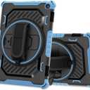 ROISKIN for Amazon Kindle Fire HD 8 & HD 8 Plus Tablet Case 12th/10th Generation 2024/2022/2020 Release for Kids with 360 Rotating Kickstand Hand Strap