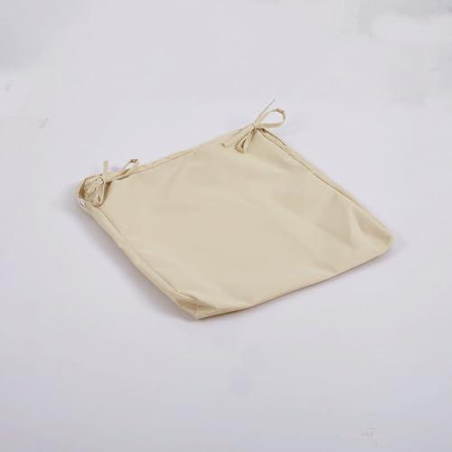 2 pack Indoor Outdoor Water Repellent Patio Cushion Cover with Zipper, Washable and Outdoor Durable Replacement Covers Only for Patio Furniture, Sofa, Loveseat, (Size:20x20x3in/50x50x8cm,Color:Beige)