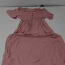 Peauty Summer Maternity Dresses for Women Maternity Photoshoot Dress with Decorative Button Baby Shower Dress S