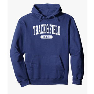 Track Dad Saying / Running Hurdles Meet Parent Support Team Pullover Hoodie Medium