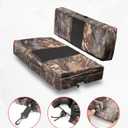 KEMIMOTO Mule Seat Cover Compatible with Kawasaki Mule 600/610 (2005-2016) & Mule SX (2017-2023), Camo Water-Resistant UTV Bench Seat Cover for Dogs & Cats- Durable Fabric with UV PVC Coating