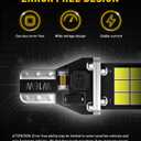 AUXITO 912 921 LED Bulb for Backup Light Reverse Lights High Power 2835 15-SMD Chipsets Error Free T15 906 922 W16W Bulbs, 6000K White, Exterior Light Bulbs (Upgraded, Pack of 2)