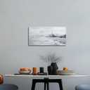 Belmrxne Coastal Wall Art White and Grey Bathroom Wall Decor Moden Aesthetic Artwork Fashion Small Canvas Painting for Hallway Entryway Living Room Bedroom 12x24 Inches
