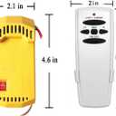 Universal Ceiling Fan Remote Control Kit with dimmer for 3 Speed AC Ceiling Fan Replacement for Hampton Bay Hunter HD HD5 FAN35T FAN53T Kit, Yellow