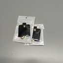 2 x Leather Keys Sleeve for Broken Car Key Loop Replacement - Cute Keychain Cover - Protector, Holder for Men & Women (Large-black03)