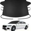 Windshield Cover for ice and Snow | 600D Three-Layer Composite Waterproof,Sunshade,Dustproof Fabric |Windshield Snow Cover for Car, SUV, Truck|Winter Car Accessories|Car Windshield Cover