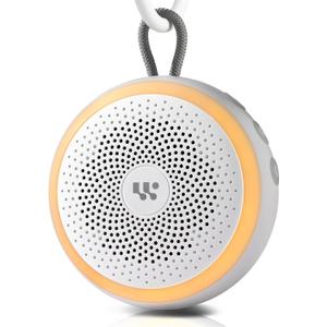 White Noise Machine - Portable Sound Machine for Baby Adult, 20 Non-looping Soothing Sound, Noise Canceling for Sleeping, Sound Therapy for Office Home, Travel, Registry Gift (White)