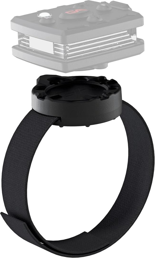 Guardian Angel Velcro Strap Mount Accessory  Magnetic with Screw-in Feature  Adjustable Velcro with Rubber Grip  for Bike Helmets, Poles, Backpacks, & More