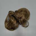 SARLA 2PCS Messy Bun Hair Pieces for Women Detachable Claw Clip Wavy Curly Synthetic Hairpieces for Updos with Tendrils Fake Scrunchies Ponytail Extension Bernstein Multi