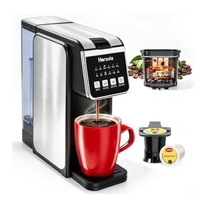Horavie Single Serve Coffee Maker With BuiltIn Grinder Fast Brew 6 Single 16Oz Black