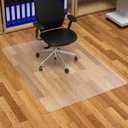 FuturHydro Office Chair Mat for Hardwood Floor, 36" x 48" Clear Computer Chair Mats, Plastic Rolling Chair Mat for Office, Home and Gaming Floors (Rectangle)