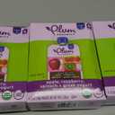 Plum Organics Stage 2 Organic Baby Food - Apple, Raspberry, Spinach, and Greek Yogurt - 3.5 oz Pouch (Pack of 4) - Organic Fruit and Vegetable Baby Food Pouch 3 Packs, Best Before: 03/OCT/2025