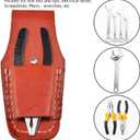 Leather Electrician Scissors Sheath Tool Holsters, Welding Pliers Belt Holder Gardening case Pouch Bag for Pliers 1 Pack