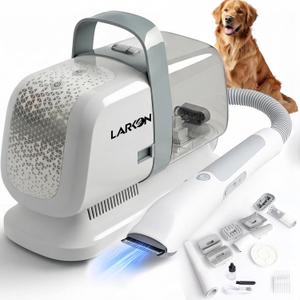 Pet Grooming Vacuum & Nail Grinding Kit  10Kpa High-Suction Pet Hair Vacuum with 3-Speed Settings & Ultra Low Noise + Nail Grinder | Cats & Dog Grooming Vacuum for Shedding | Large 2L Dustbin