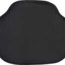 Klear Vu Gripper Omega Non-Slip Windsor Chair Cushions with Skid-Proof Seat Pad for Dining Room, Kitchen, and Office Use, 16x15 Inches, 2 Count (Pack of 1), Black