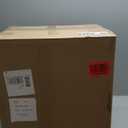 VICITON Fluted Narrow Night Stand,Thin Nightstand with Leather Surface, Small End Table with Storage, Living Room/Bed Side Table for Small Spaces (Light Gray, Normal)